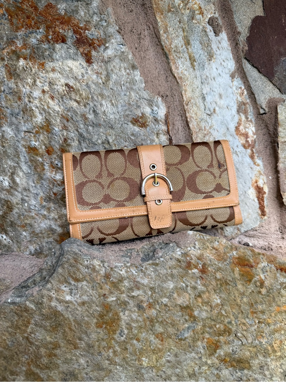 Coach Signature Monogram Wallet